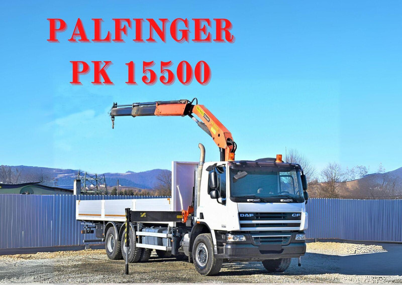 DAF CF 75.360 - Камион со платформа, Камион со кран: слика 1 DAF CF 75.360 - Камион со платформа, Камион со кран: слика 1