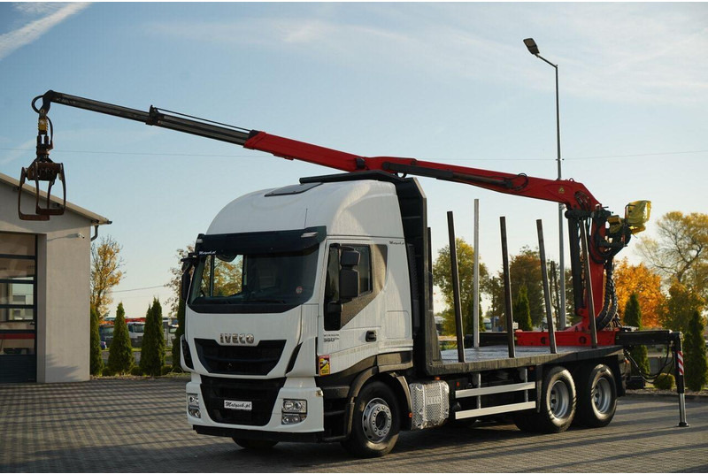 Iveco STRALIS 560 / 6X4 / DO DREWNA / DO DRZEWA / DO LASU / HDS PALFIN - Камион за дрва, Камион со кран: слика 2 Iveco STRALIS 560 / 6X4 / DO DREWNA / DO DRZEWA / DO LASU / HDS PALFIN - Камион за дрва, Камион со кран: слика 2