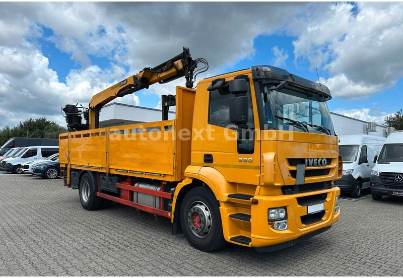 Iveco Stralis 330 - Flatbed truck + crane - Камион со платформа, Камион со кран: слика 2 Iveco Stralis 330 - Flatbed truck + crane - Камион со платформа, Камион со кран: слика 2