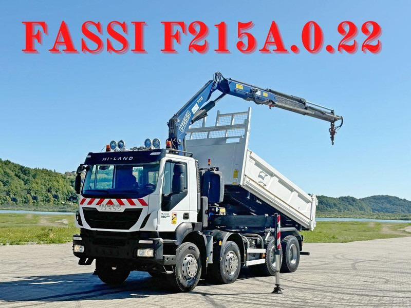 Iveco TRAKKER 450 * FASSI F215A.0.22 + FUNK / 8x4 *TOP - Кипер, Камион со кран: слика 1 Iveco TRAKKER 450 * FASSI F215A.0.22 + FUNK / 8x4 *TOP - Кипер, Камион со кран: слика 1