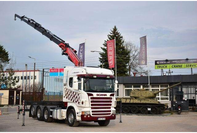Scania R 480 8x4 FASSI 455 EURO 5 KRAN CRAN - Камион влекач: слика 1 Scania R 480 8x4 FASSI 455 EURO 5 KRAN CRAN - Камион влекач: слика 1