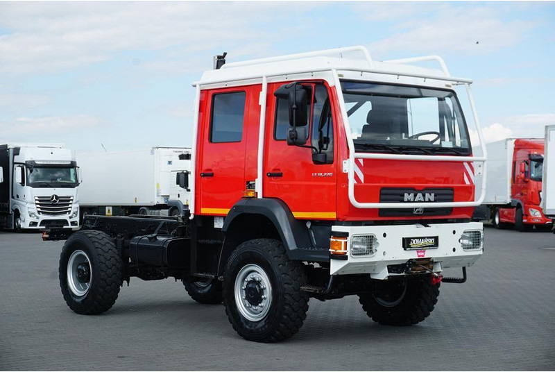 MAN LE 220 / 4 X 4 / DOKA / DO ZABUDOWY / KAMPER - Камион со кабинска шасија: слика 1 MAN LE 220 / 4 X 4 / DOKA / DO ZABUDOWY / KAMPER - Камион со кабинска шасија: слика 1