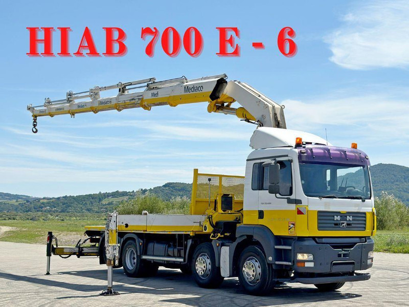 MAN TGA 35.430 * HIAB 700 E - 6 + FUNK* TOPZUSTAND - Камион со платформа, Камион со кран: слика 1 MAN TGA 35.430 * HIAB 700 E - 6 + FUNK* TOPZUSTAND - Камион со платформа, Камион со кран: слика 1