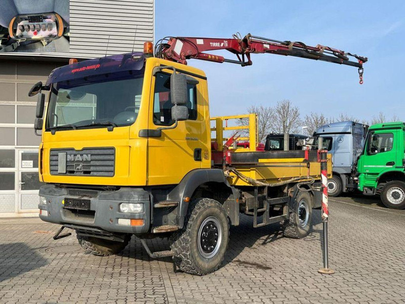 MAN TGM 18.280 4x4 Crane Tirre Euro 131 - Камион со платформа, Камион со кран: слика 1 MAN TGM 18.280 4x4 Crane Tirre Euro 131 - Камион со платформа, Камион со кран: слика 1