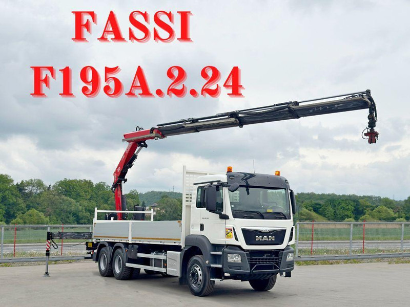 MAN TGS 26.360* FASSI F195A.2.24 / FUNK * 6x4 * TOP - Камион со платформа, Камион со кран: слика 1 MAN TGS 26.360* FASSI F195A.2.24 / FUNK * 6x4 * TOP - Камион со платформа, Камион со кран: слика 1