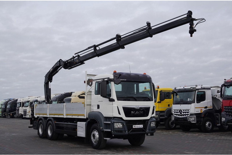 MAN TGS 26.400 / 6x4 / SKRZYNIOWY - 6,5M / HDS HIAB 188 4xwysów 13 M - Камион со платформа, Камион со кран: слика 4 MAN TGS 26.400 / 6x4 / SKRZYNIOWY - 6,5M / HDS HIAB 188 4xwysów 13 M - Камион со платформа, Камион со кран: слика 4
