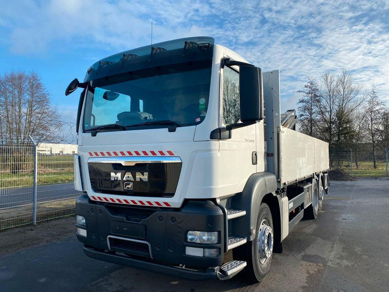 MAN TGS 26.440 6x2 HIAB 166 Ladekran Pritsche - Камион со платформа, Камион со кран: слика 1 MAN TGS 26.440 6x2 HIAB 166 Ladekran Pritsche - Камион со платформа, Камион со кран: слика 1