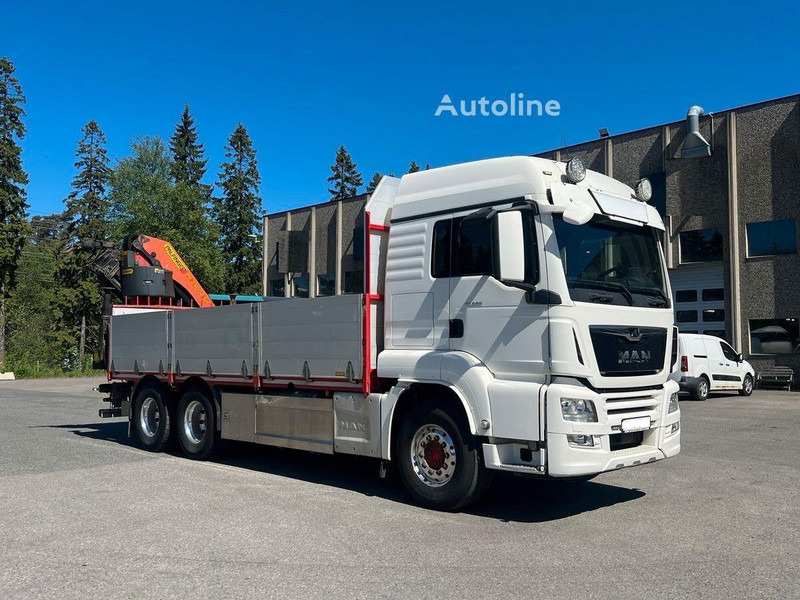 MAN TGS 33.500 - Flatbed+crane 6x4 - Камион со платформа, Камион со кран: слика 2 MAN TGS 33.500 - Flatbed+crane 6x4 - Камион со платформа, Камион со кран: слика 2