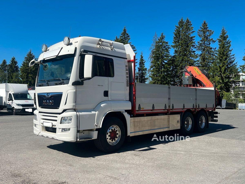 MAN TGS 33.500 - Flatbed+crane 6x4 - Камион со платформа, Камион со кран: слика 1 MAN TGS 33.500 - Flatbed+crane 6x4 - Камион со платформа, Камион со кран: слика 1
