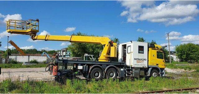 Mercedes-Benz 3344 SRT SCHÖRLING Road Rail Railway Zweiweg - Камион со подигачка кошница: слика 1 Mercedes-Benz 3344 SRT SCHÖRLING Road Rail Railway Zweiweg - Камион со подигачка кошница: слика 1