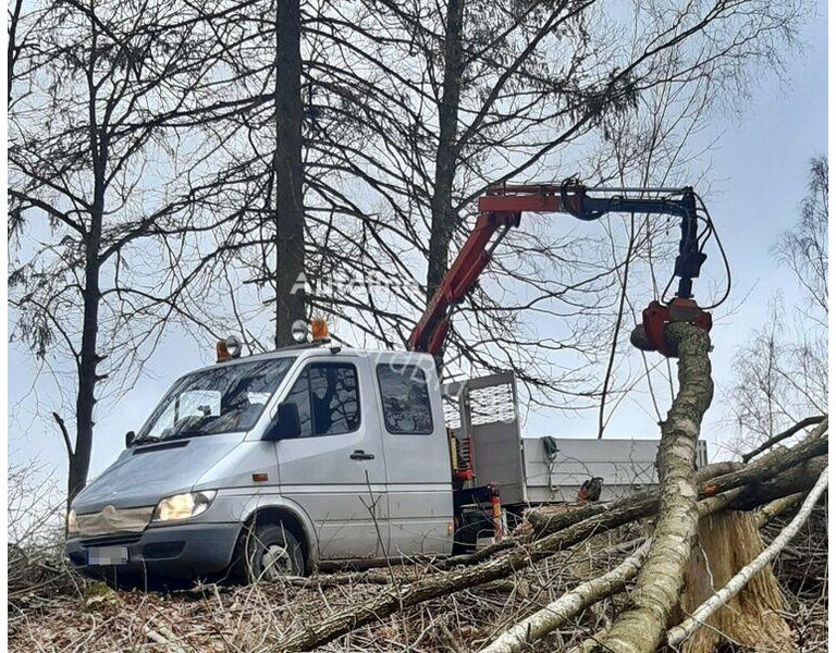 Mercedes-Benz 413 - Doka tipper+crane with gripper - Кипер, Камион со кран: слика 3 Mercedes-Benz 413 - Doka tipper+crane with gripper - Кипер, Камион со кран: слика 3