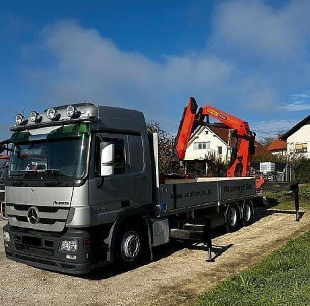 Mercedes-Benz ACTROS 2641 6x2 Crane PALFINGER PK 36002 - Камион со платформа, Камион со кран: слика 1 Mercedes-Benz ACTROS 2641 6x2 Crane PALFINGER PK 36002 - Камион со платформа, Камион со кран: слика 1