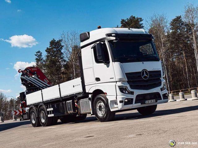 Mercedes-Benz ACTROS 3351 NEW 6x4 Fassi F485 Crane - Камион со платформа, Камион со кран: слика 2 Mercedes-Benz ACTROS 3351 NEW 6x4 Fassi F485 Crane - Камион со платформа, Камион со кран: слика 2