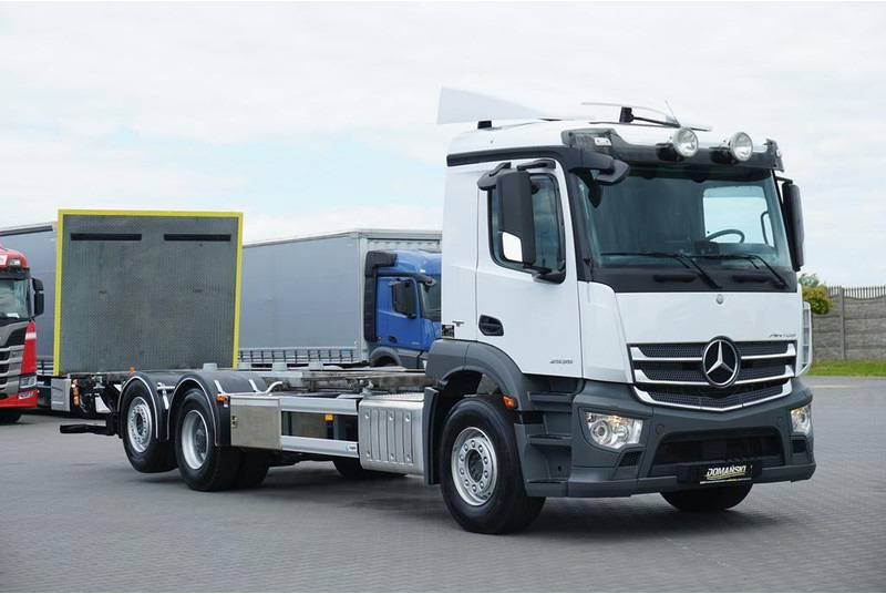 Mercedes-Benz ANTOS / 2535 / ACC / E 6 / BDF + WINDA / 7.15 , 7.45, 7.82 M / O - Транспортер на контејнер/ Камион со променливо тело: слика 1 Mercedes-Benz ANTOS / 2535 / ACC / E 6 / BDF + WINDA / 7.15 , 7.45, 7.82 M / O - Транспортер на контејнер/ Камион со променливо тело: слика 1