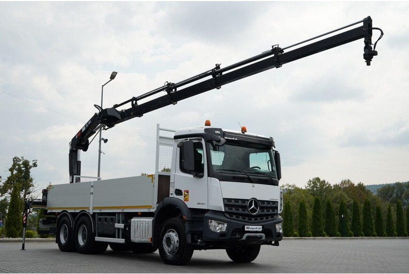 Mercedes-Benz / AROCS 2640 / 6x4 / SKRZYNIOWY - 6,5 M / HDS HIAB XS 144 / wysó - Камион со платформа, Камион со кран: слика 1 Mercedes-Benz / AROCS 2640 / 6x4 / SKRZYNIOWY - 6,5 M / HDS HIAB XS 144 / wysó - Камион со платформа, Камион со кран: слика 1