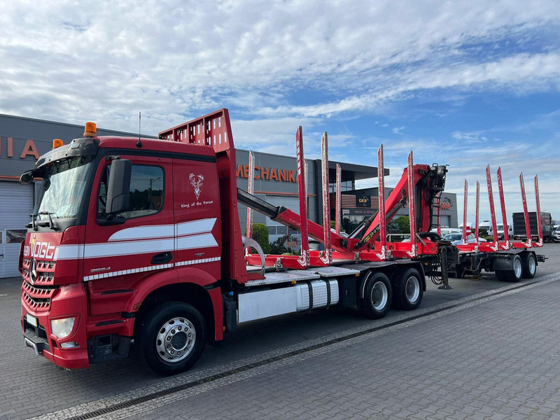 Mercedes-Benz AROCS 2645 EURO 6 6x4 TIMBER CARRIER HOLZTRANSPORT PALFINGER EPS - Камион за дрва, Камион со кран: слика 2 Mercedes-Benz AROCS 2645 EURO 6 6x4 TIMBER CARRIER HOLZTRANSPORT PALFINGER EPS - Камион за дрва, Камион со кран: слика 2