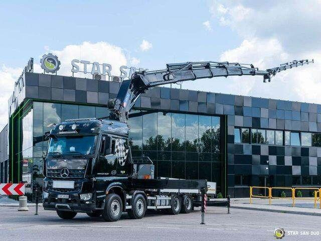 Mercedes-Benz AROCS 3251 8x4 HMF 8520 Fly Jib Winch - Камион со платформа, Камион со кран: слика 3 Mercedes-Benz AROCS 3251 8x4 HMF 8520 Fly Jib Winch - Камион со платформа, Камион со кран: слика 3