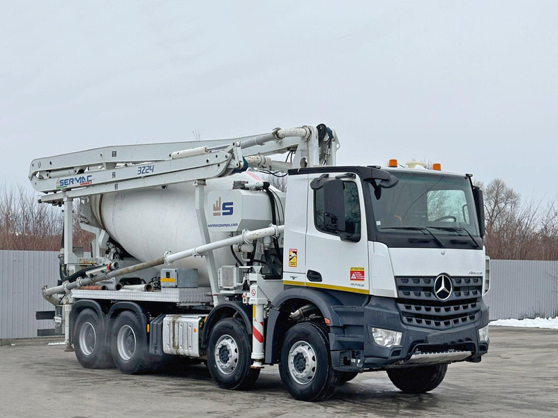Mercedes-Benz AROCS 3743 - Камион со бетонска пумпа: слика 1 Mercedes-Benz AROCS 3743 - Камион со бетонска пумпа: слика 1