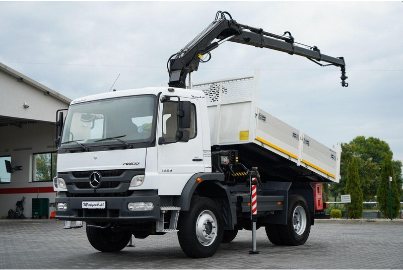 Mercedes-Benz ATEGO 1629 / 4x4 / WYWROTKA + HDS HIAB 111 B-3  / PILOT /  ROTAT - Кипер, Камион со кран: слика 2 Mercedes-Benz ATEGO 1629 / 4x4 / WYWROTKA + HDS HIAB 111 B-3  / PILOT /  ROTAT - Кипер, Камион со кран: слика 2