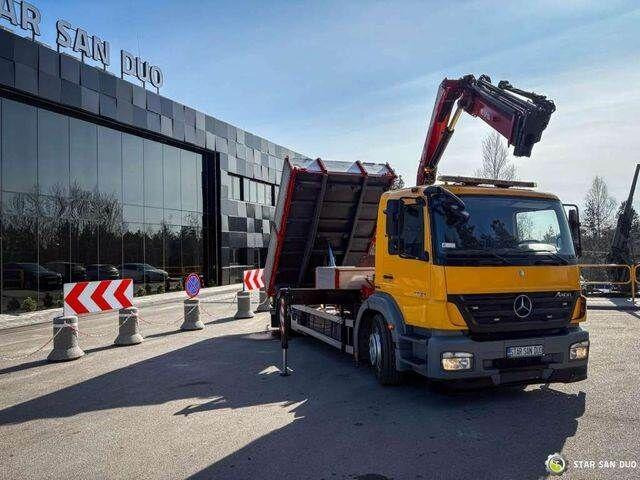 Mercedes-Benz AXOR 1824 4x2 HMF 975 HDS Crane Rotator Kipper - Кипер, Камион со кран: слика 2 Mercedes-Benz AXOR 1824 4x2 HMF 975 HDS Crane Rotator Kipper - Кипер, Камион со кран: слика 2