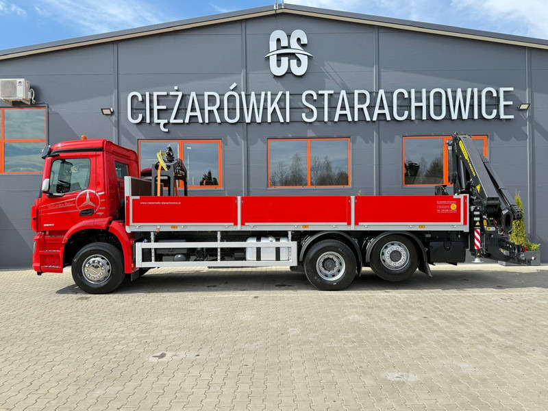 Mercedes-Benz Arocs Actros 2532 / E6 / 6x2 / skrzynia + żuraw Palfinger / budo - Камион со платформа, Камион со кран: слика 3 Mercedes-Benz Arocs Actros 2532 / E6 / 6x2 / skrzynia + żuraw Palfinger / budo - Камион со платформа, Камион со кран: слика 3