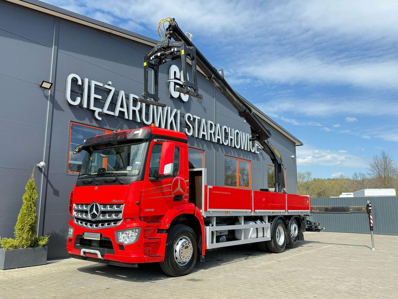 Mercedes-Benz Arocs Actros 2532 / E6 / 6x2 / skrzynia + żuraw Palfinger / budo - Камион со платформа, Камион со кран: слика 1 Mercedes-Benz Arocs Actros 2532 / E6 / 6x2 / skrzynia + żuraw Palfinger / budo - Камион со платформа, Камион со кран: слика 1