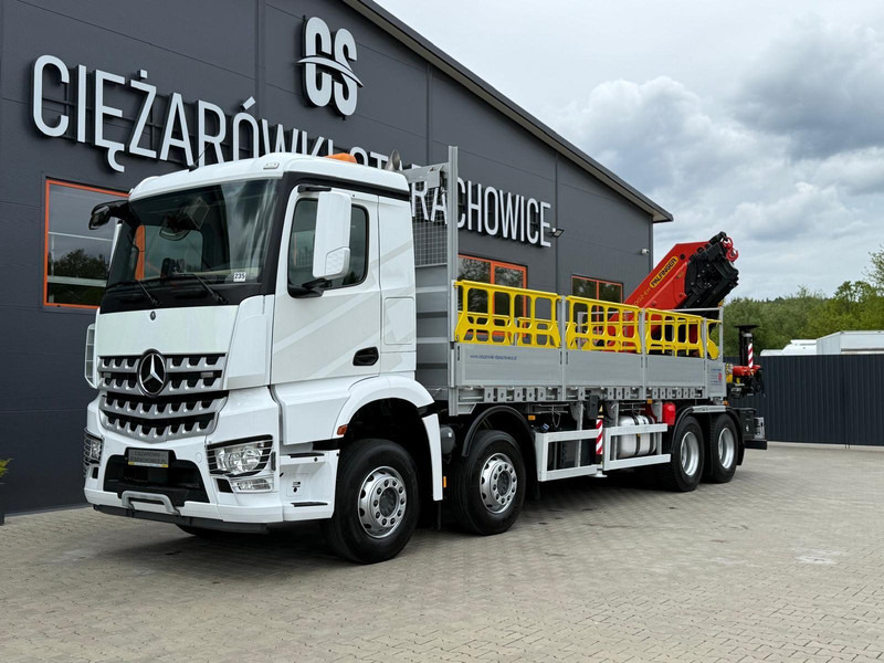 Mercedes-Benz Arocs Actros 3236 // E6 // 8x4 // Palfinger PK4800 - Камион со платформа, Камион со кран: слика 1 Mercedes-Benz Arocs Actros 3236 // E6 // 8x4 // Palfinger PK4800 - Камион со платформа, Камион со кран: слика 1
