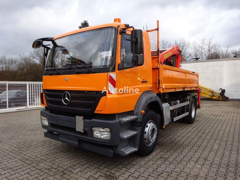 Mercedes-Benz Axor 1833 - 2 way tipper+crane - Кипер, Камион со кран: слика 1 Mercedes-Benz Axor 1833 - 2 way tipper+crane - Кипер, Камион со кран: слика 1