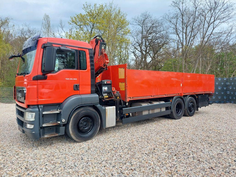 Mercedes-Benz TGS 26.360 FG 6x2, BL, daruval-HIAB 144, Euro5 - Камион со платформа, Камион со кран: слика 1 Mercedes-Benz TGS 26.360 FG 6x2, BL, daruval-HIAB 144, Euro5 - Камион со платформа, Камион со кран: слика 1