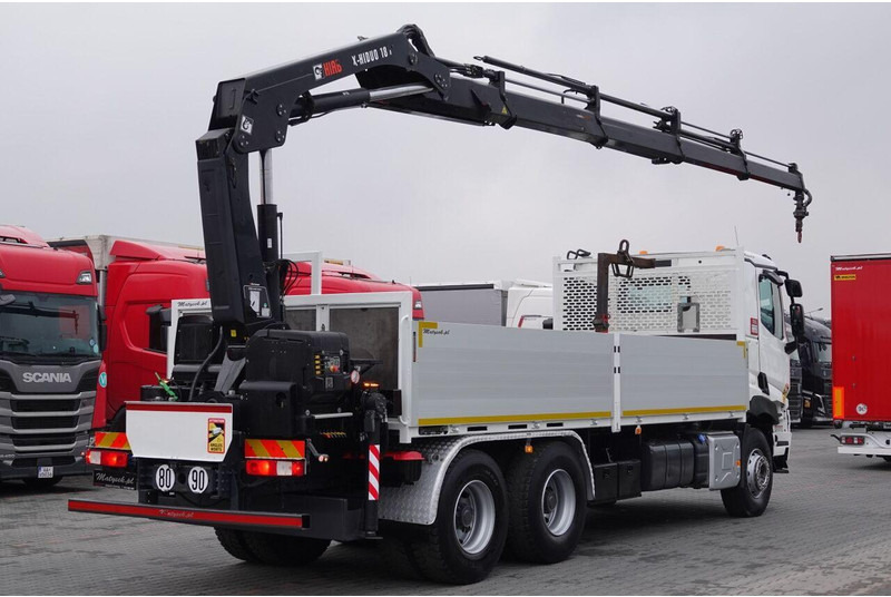 Renault C 380 / 6x4 / SKRZYNIOWY 6,6 m / + HDS HIAB 188 x-hiduo wysów: 1 - Камион со платформа, Камион со кран: слика 5 Renault C 380 / 6x4 / SKRZYNIOWY 6,6 m / + HDS HIAB 188 x-hiduo wysów: 1 - Камион со платформа, Камион со кран: слика 5
