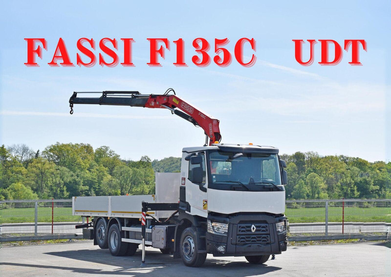 Renault C 380 - Камион со платформа, Камион со кран: слика 1 Renault C 380 - Камион со платформа, Камион со кран: слика 1