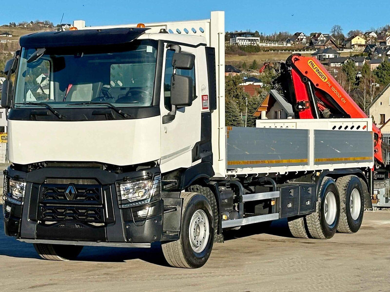 Renault C 380 *PRITSCHE 6,80m * PK 18002-EH C + FUNK*6x4 - Камион со платформа, Камион со кран: слика 4 Renault C 380 *PRITSCHE 6,80m * PK 18002-EH C + FUNK*6x4 - Камион со платформа, Камион со кран: слика 4