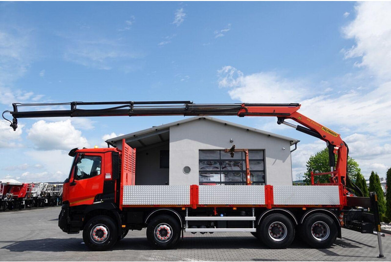 Renault C 430 / 8x4 / SKRZYNIOWY 7 M + HDS PALFINGER PK 24001-K C / WYSÓ - Камион со платформа, Камион со кран: слика 4 Renault C 430 / 8x4 / SKRZYNIOWY 7 M + HDS PALFINGER PK 24001-K C / WYSÓ - Камион со платформа, Камион со кран: слика 4