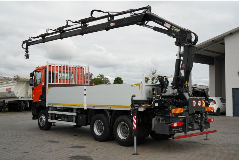 Renault K 380 / 6X4 / SKRZYNIOWY 6.2 M / + HDS HIAB 166 ES-4 / MAX UDŹWI - Камион со платформа, Камион со кран: слика 3 Renault K 380 / 6X4 / SKRZYNIOWY 6.2 M / + HDS HIAB 166 ES-4 / MAX UDŹWI - Камион со платформа, Камион со кран: слика 3