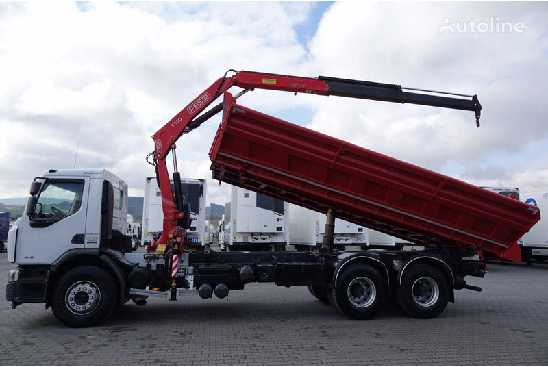 Renault LANDER 3 way tipper + crane FASSI 130 6x4 - Кипер, Камион со кран: слика 3 Renault LANDER 3 way tipper + crane FASSI 130 6x4 - Кипер, Камион со кран: слика 3