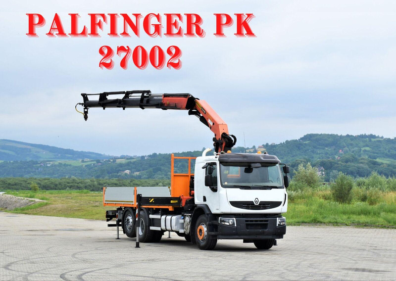 Renault PREMIUM 430 DXI* FUNK * TOPZUSTAND - Камион со платформа, Камион со кран: слика 1 Renault PREMIUM 430 DXI* FUNK * TOPZUSTAND - Камион со платформа, Камион со кран: слика 1