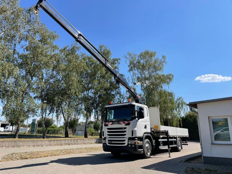 Scania G 380 Pritsche Kran Hiab 122B - Камион со платформа, Камион со кран: слика 1 Scania G 380 Pritsche Kran Hiab 122B - Камион со платформа, Камион со кран: слика 1