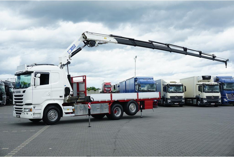 Scania G 490 / 6 X 2 / SKRZYNIOWY + HDS / HMF 3220 K7 / WYSIĘG 18,9 M - Камион со платформа, Камион со кран: слика 4 Scania G 490 / 6 X 2 / SKRZYNIOWY + HDS / HMF 3220 K7 / WYSIĘG 18,9 M - Камион со платформа, Камион со кран: слика 4