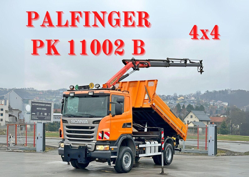 Scania G360 Kipper 4,10m *PK 11002 B + FUNK *4x4 - Кипер, Камион со кран: слика 1 Scania G360 Kipper 4,10m *PK 11002 B + FUNK *4x4 - Кипер, Камион со кран: слика 1