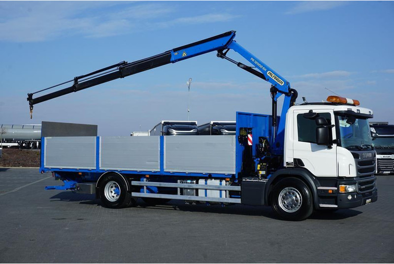 Scania P 250 / ACC / SKRZYNIOWY + HDS + WINDA / PALFINGER PK 12 002 - E - Камион со платформа, Камион со кран: слика 4 Scania P 250 / ACC / SKRZYNIOWY + HDS + WINDA / PALFINGER PK 12 002 - E - Камион со платформа, Камион со кран: слика 4