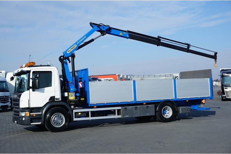 Scania P 250 / ACC / SKRZYNIOWY + HDS + WINDA / PALFINGER PK 12 002 - E - Камион со платформа, Камион со кран: слика 3 Scania P 250 / ACC / SKRZYNIOWY + HDS + WINDA / PALFINGER PK 12 002 - E - Камион со платформа, Камион со кран: слика 3