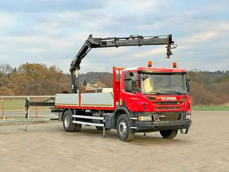 Scania P 280 * HIAB 122 E - 2 HIDUO + FUNK* TOPZUSTAND - Камион со платформа, Камион со кран: слика 2 Scania P 280 * HIAB 122 E - 2 HIDUO + FUNK* TOPZUSTAND - Камион со платформа, Камион со кран: слика 2