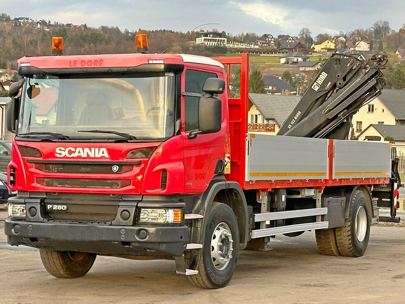 Scania P 280 * HIAB 122 E - 2 HIDUO + FUNK* TOPZUSTAND - Камион со платформа, Камион со кран: слика 3 Scania P 280 * HIAB 122 E - 2 HIDUO + FUNK* TOPZUSTAND - Камион со платформа, Камион со кран: слика 3