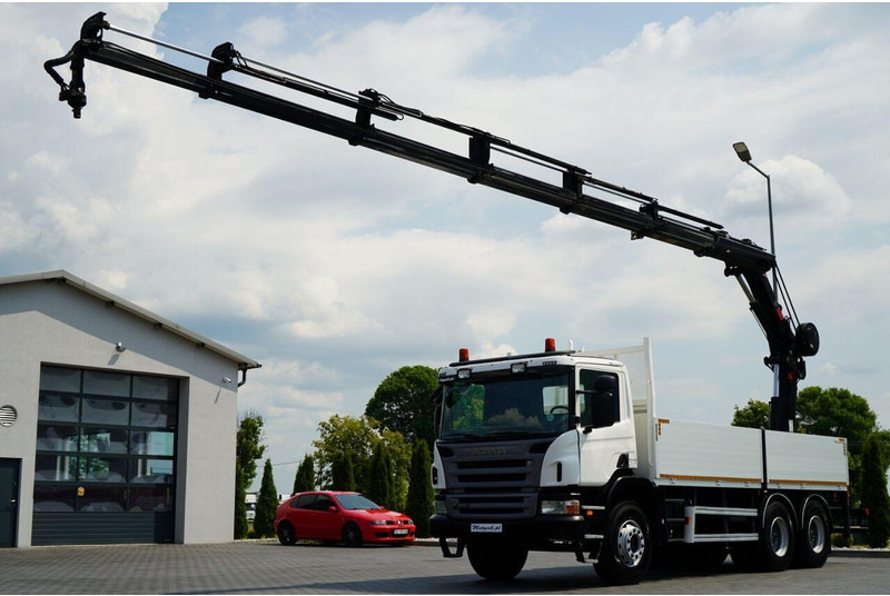 Scania P 360 / 6X4 / SKRZYNIOWY 4.85 + HDS HIAB 211 E-6 HIDUO / UDŹWIG - Камион со платформа, Камион со кран: слика 2 Scania P 360 / 6X4 / SKRZYNIOWY 4.85 + HDS HIAB 211 E-6 HIDUO / UDŹWIG - Камион со платформа, Камион со кран: слика 2
