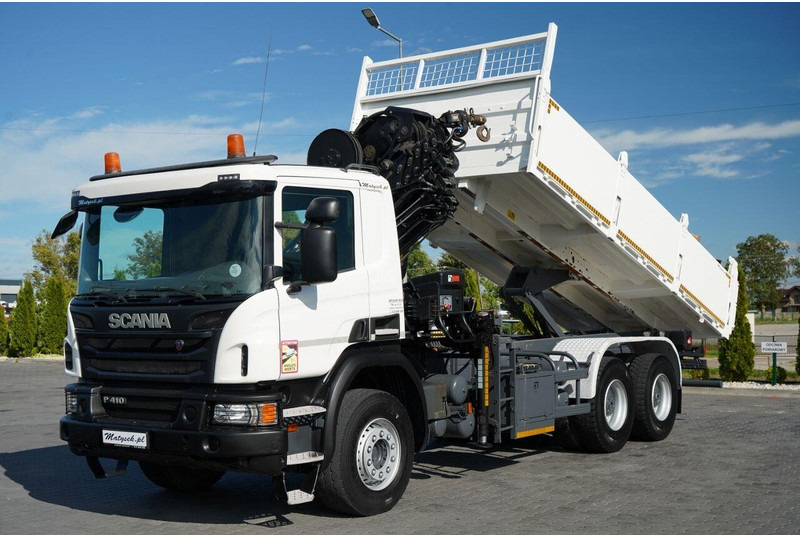 Scania P 410 / 6x4 / WYWROTKA - 6 M + HDS HIAB XS 211 / STEROWANIE RADI - Кипер, Камион со кран: слика 1 Scania P 410 / 6x4 / WYWROTKA - 6 M + HDS HIAB XS 211 / STEROWANIE RADI - Кипер, Камион со кран: слика 1