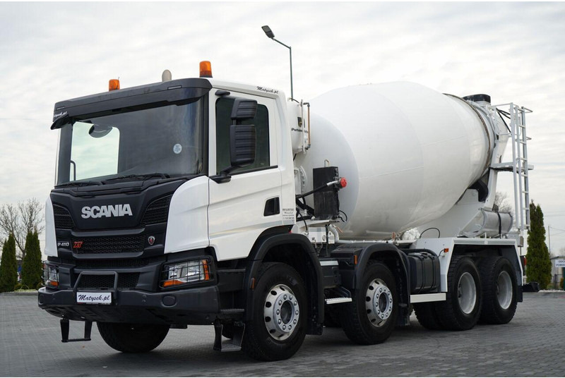 Scania P 410 / 8x4 / BETONOMIESZARKA / GRUSZKA / PUTZMEISTER / 9m3 / AU - Камион миксер за бетон: слика 1 Scania P 410 / 8x4 / BETONOMIESZARKA / GRUSZKA / PUTZMEISTER / 9m3 / AU - Камион миксер за бетон: слика 1