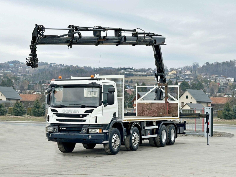 Scania P 410*PLATFORM 7,00m*HIAB 244 E-5 HIPRO+FUNK/8x4 - Камион со платформа, Камион со кран: слика 2 Scania P 410*PLATFORM 7,00m*HIAB 244 E-5 HIPRO+FUNK/8x4 - Камион со платформа, Камион со кран: слика 2