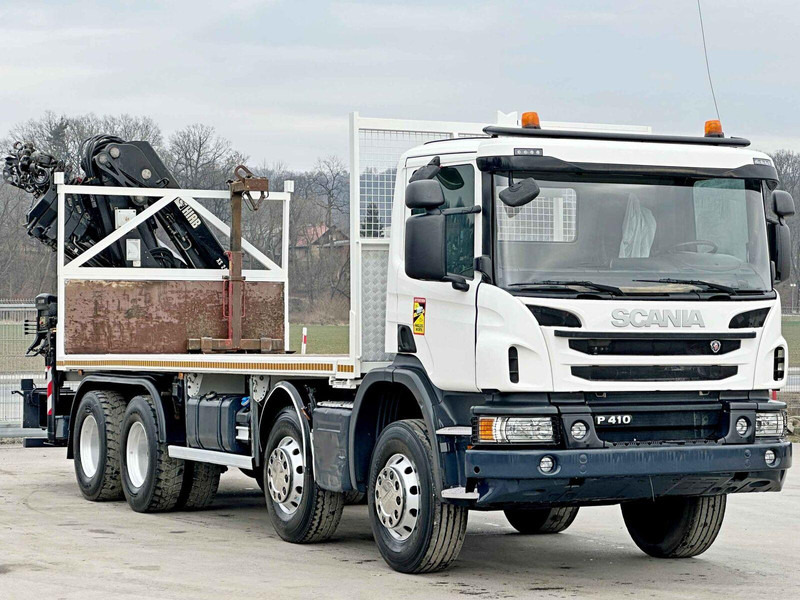 Scania P 410*PLATFORM 7,00m*HIAB 244 E-5 HIPRO+FUNK/8x4 - Камион со платформа, Камион со кран: слика 3 Scania P 410*PLATFORM 7,00m*HIAB 244 E-5 HIPRO+FUNK/8x4 - Камион со платформа, Камион со кран: слика 3