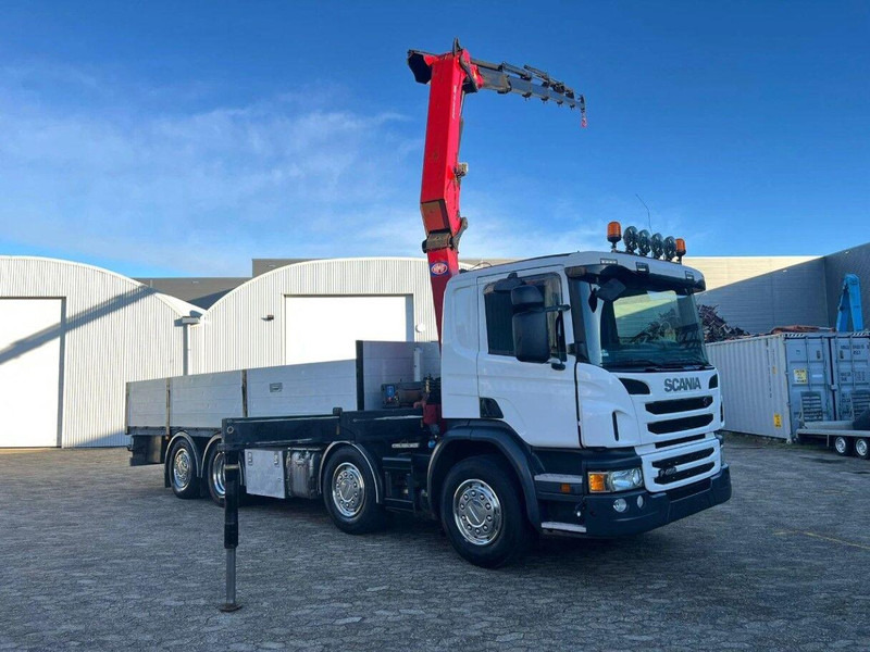 Scania P450 8x2 Flatbed + Crane HMF 2620-K6 - Камион со платформа, Камион со кран: слика 4 Scania P450 8x2 Flatbed + Crane HMF 2620-K6 - Камион со платформа, Камион со кран: слика 4