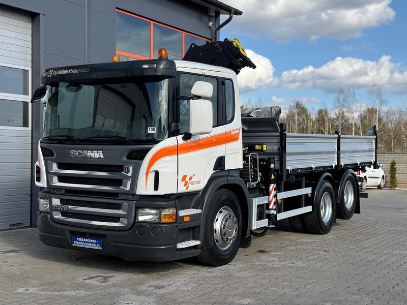 Scania SCANIA P270 6x2 wywrotka 3-stronna + HDS TEREX ATLAS 165.2E - Кипер, Камион со кран: слика 1 Scania SCANIA P270 6x2 wywrotka 3-stronna + HDS TEREX ATLAS 165.2E - Кипер, Камион со кран: слика 1